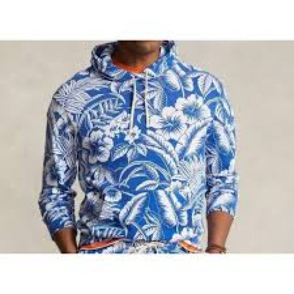 Polo Ralph Lauren Men's Tropical Floral Spa Terry Hoodie Polo Ralph Lauren Men' - Picture 2 of 5